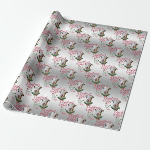 ZIEGE   Christmas wünscht Baby Goat Kisses LaManch Geschenkpapier