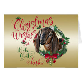 ZIEGE | Christmas wünscht Baby Goat Kisses Nubian
