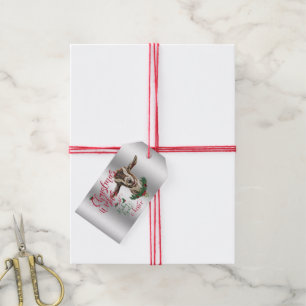 ZIEGE   Christmas wünscht Baby Goat Kisses Togg Geschenkanhänger