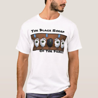 Ziege, das schwarze Schaf, der Familie T-Shirt