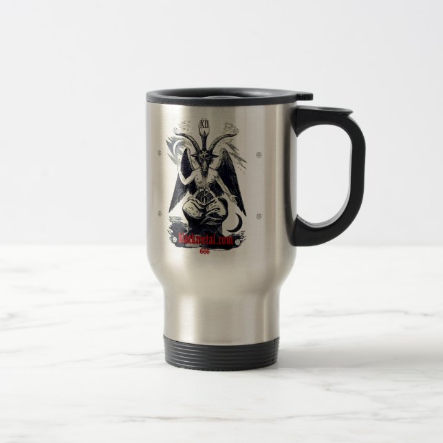 Ziege der Mendes Reise-Tasse Reisebecher (Rechts)