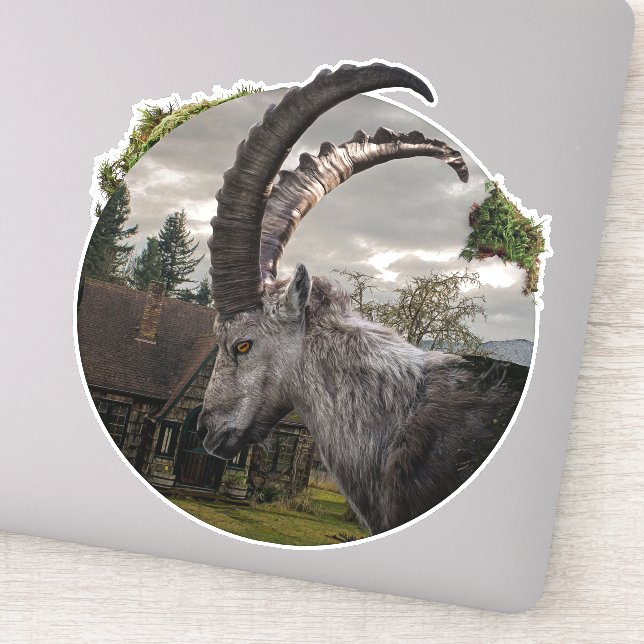 Ziege des dunklen Dorfes | Vinyl Sticker (Detail)