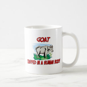 Ziege eingeschlossen in einem menschlichen Körper Kaffeetasse