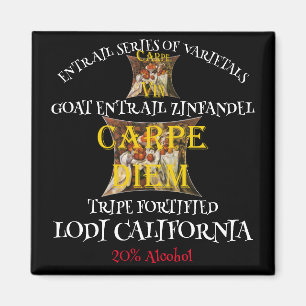 Ziege Entrails Zinfandel aus Kalifornien Magnet