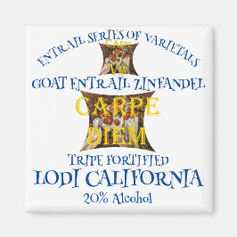 Ziege Entrails Zinfandel aus Kalifornien Magnet