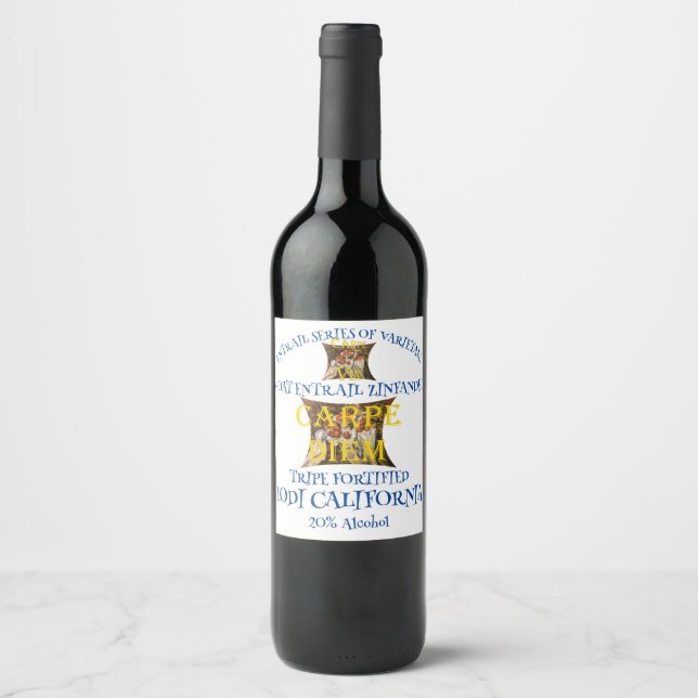 Ziege Entrails Zinfandel aus Kalifornien Weinetikett (Vorderseite)
