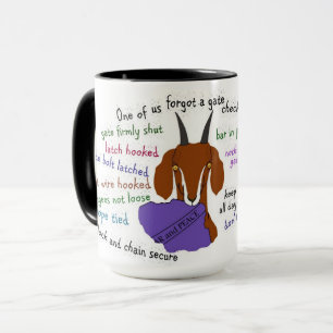 Ziege, Escape-Künstler, Nubian, Boer-Ziege, Ziege Tasse
