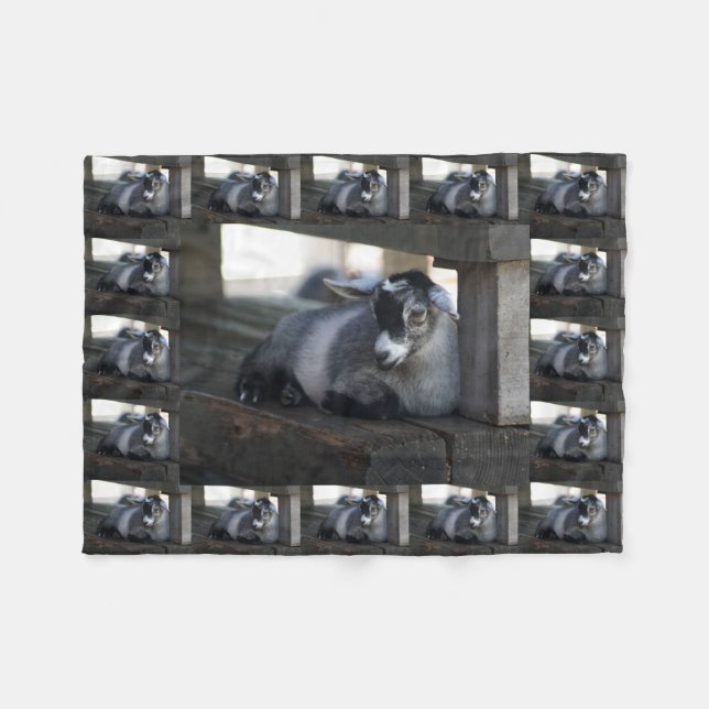 Ziege Fleecedecke (Vorderseite (Horizontal))