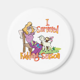 ZIEGE   Funny Kidding Season by GetYerGoat Magnet