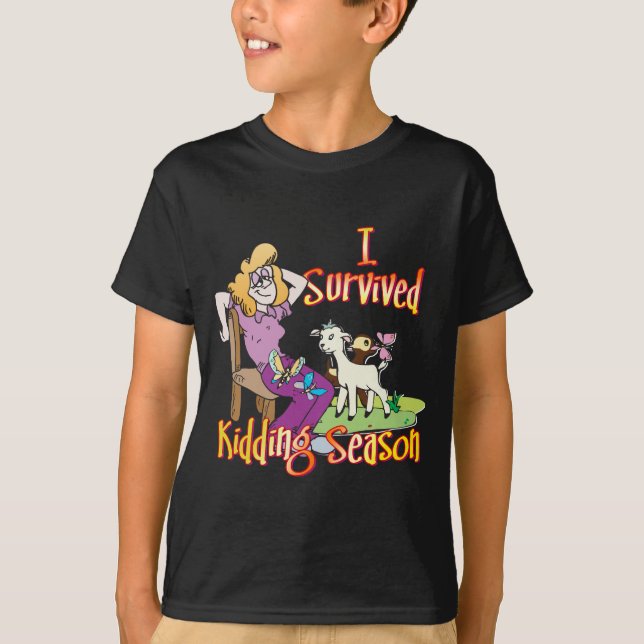 ZIEGE | Funny Kidding Season by GetYerGoat T-Shirt (Vorderseite)