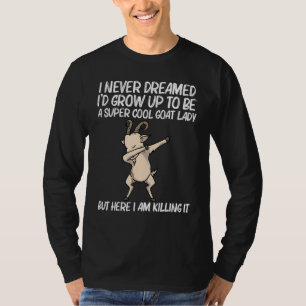 Ziege Für Frauen Mutter Dabbing Schaf Gras Landwir T-Shirt