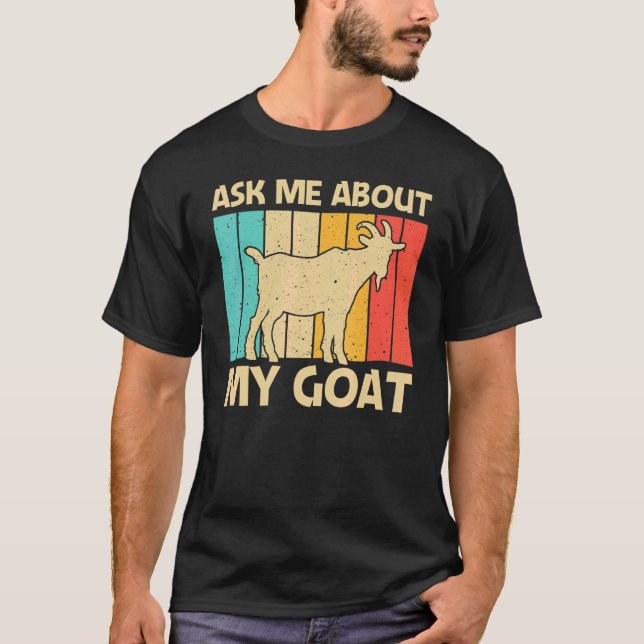 Ziege für Männer Weibliche Zuchtziege Whispern T-Shirt (Vorderseite)