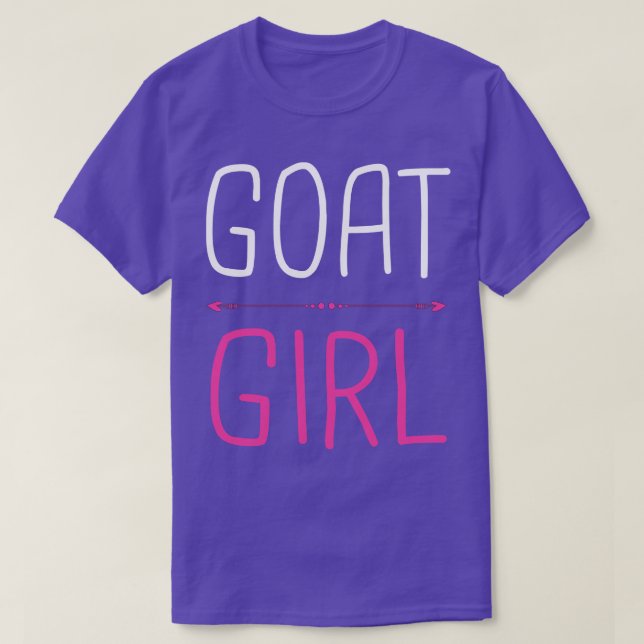 Ziege Girl I Liebe Ziegen T-Shirt (Design vorne)