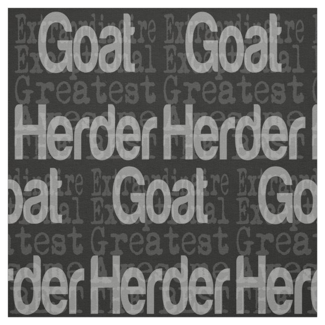 Ziege Herder Extraordinaire Stoff (Muster)