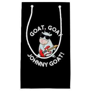 Ziege Johnny Ziege Funny Animal Puck Dark BG Kleine Geschenktüte