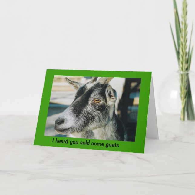 Ziege Karte (Vorderseite)