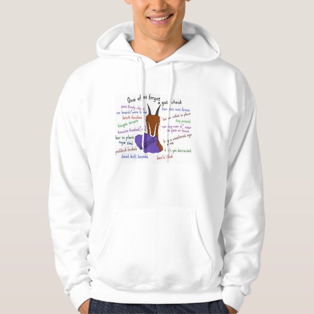 Ziege, Lamanch, Flucht aus Schwierigkeiten Hoodie (Vorderseite)