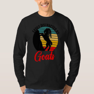 Ziege leicht abgelenkt durch Ziegen Retro Vintag 1 T-Shirt