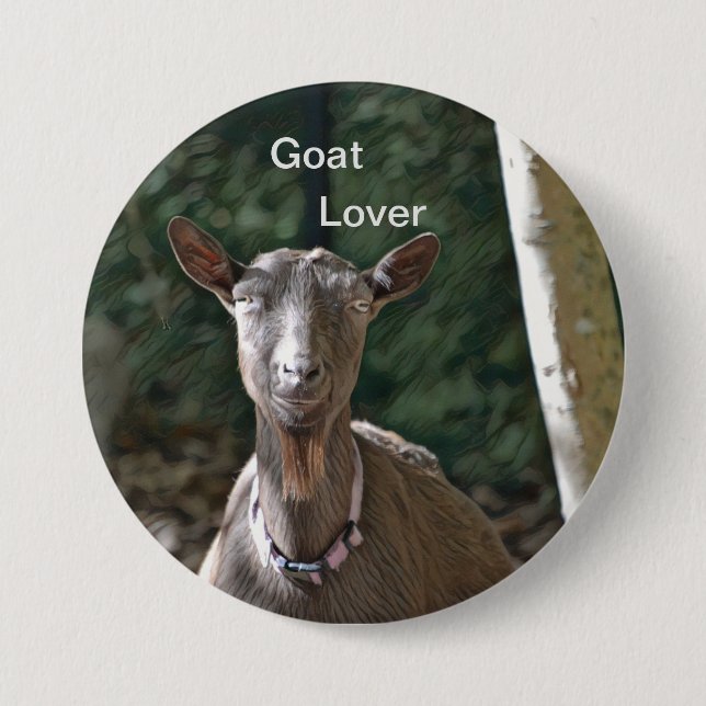 Ziege Lover Button (Vorderseite)