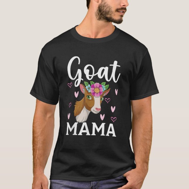 Ziege Mama Ranch Farm Animal Goat Whispermütter T-Shirt (Vorderseite)