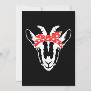 Ziege mit einer Bandana Funny Goat Lover Frauen Feiertagskarte