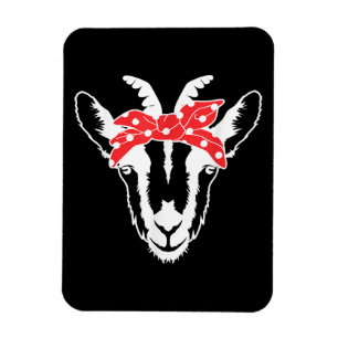 Ziege mit einer Bandana Funny Goat Lover Frauen Magnet