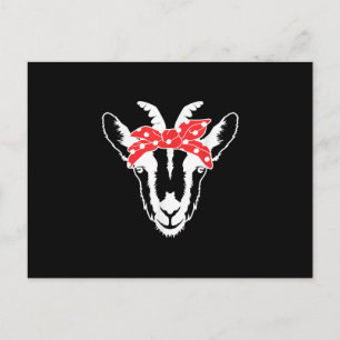 Ziege mit einer Bandana Funny Goat Lover Womens Postkarte