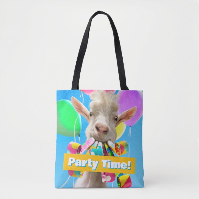 Ziege mit Partyböllern Tasche (Vorderseite)