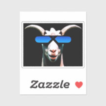 Ziege mit Sonnenbrille-Aufkleber