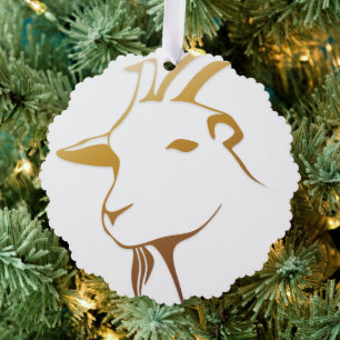 Ziege Ornament Karte