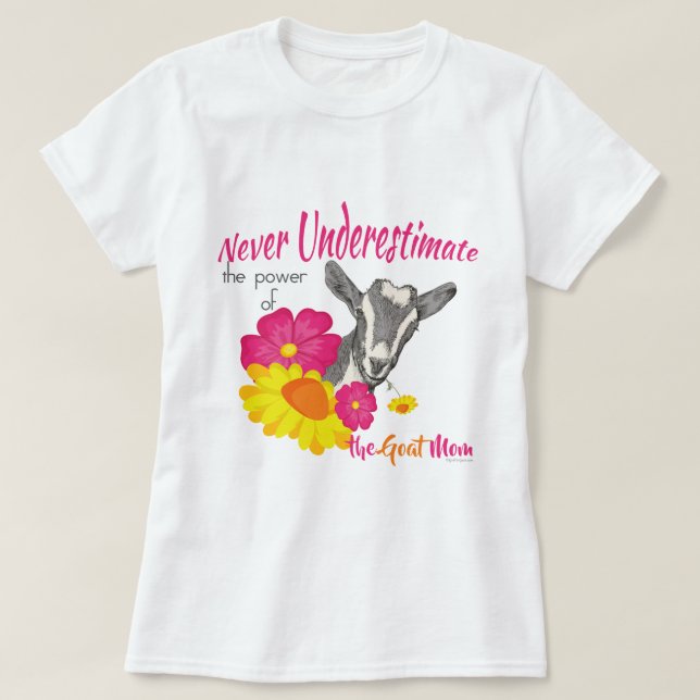 ZIEGE | Power der GOAT-MAMA von GetYerGoat T-Shirt (Design vorne)