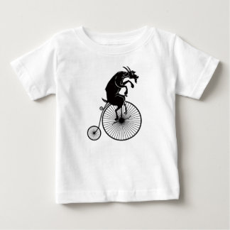 Ziege reiten ein Penny Farthing Bike Baby T-shirt