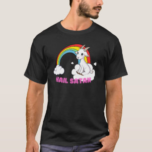 Ziege Satanischer Okkultismus Ziege Retro T-Shirt