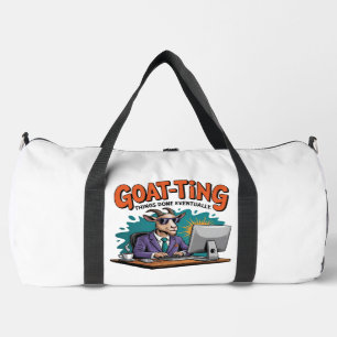 Ziege schafft es Dinge irgendwann Duffle Bag
