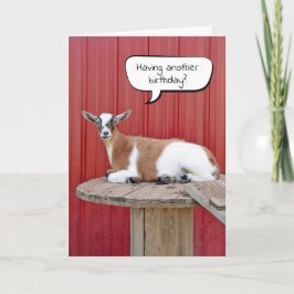Ziege Spaß zum Älteren Geburtstag Karte