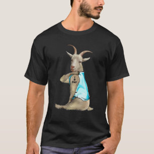 Ziege Tattoos I Liebe Vater Ziege Lover Geschenk V T-Shirt