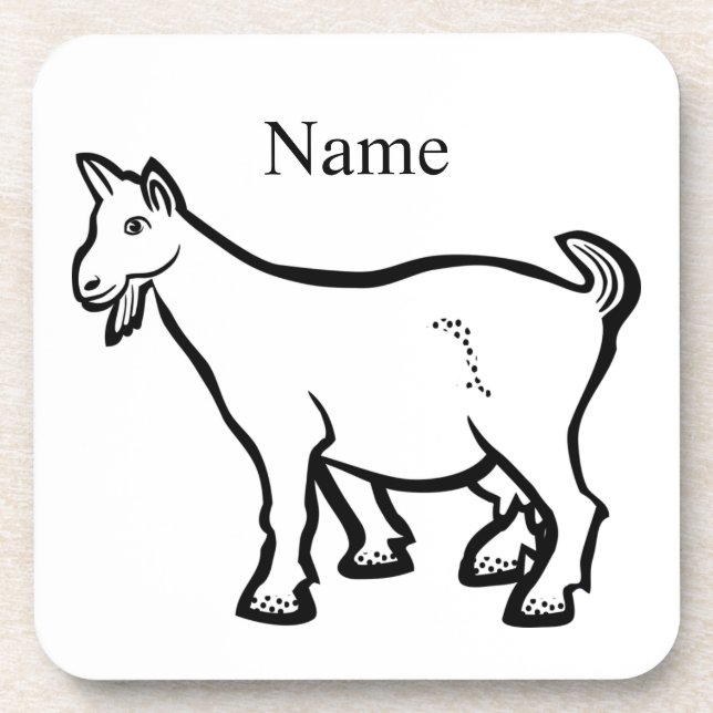 Ziege Thunder_Cove Getränkeuntersetzer (Vorderseite)