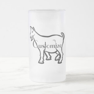 Ziege Thunder_Cove Mattglas Bierglas