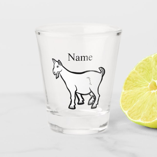 Ziege Thunder_Cove Schnapsglas (Vorderseite)