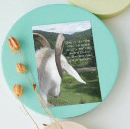 Ziege und Grünweiden Funny Retirement Card Karte