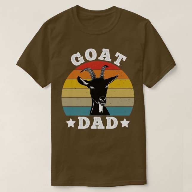 Ziege Vater Retro Vintag  T-Shirt (Design vorne)