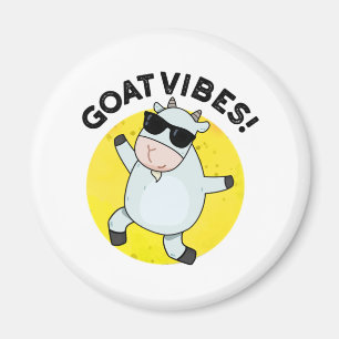 Ziege Vibes Funny Animal Pub Magnet