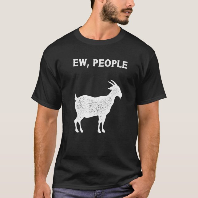 Ziege Vintag Ziege T-Shirt (Vorderseite)