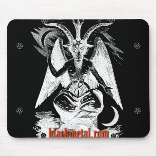 Ziege von Mendes schwarzes Mousepad