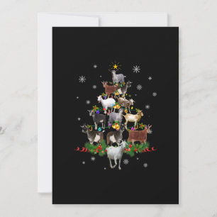 Ziege Weihnachtsbaum Snow Goat Xmas Save The Date