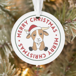 Ziege Weihnachtsziegen Wintertiere Ornament