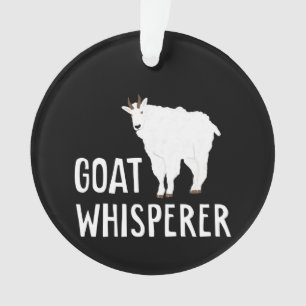 Ziege Whisperer Funny Goat Farm Hemd Hausziege Ornament
