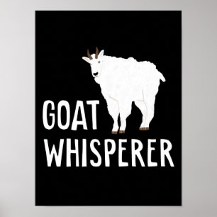 Ziege Whisperer Funny Goat Farm Hemd Hausziege Poster