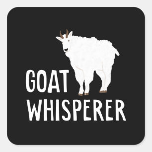 Ziege Whisperer Funny Goat Farm Hemd Hausziege Quadratischer Aufkleber