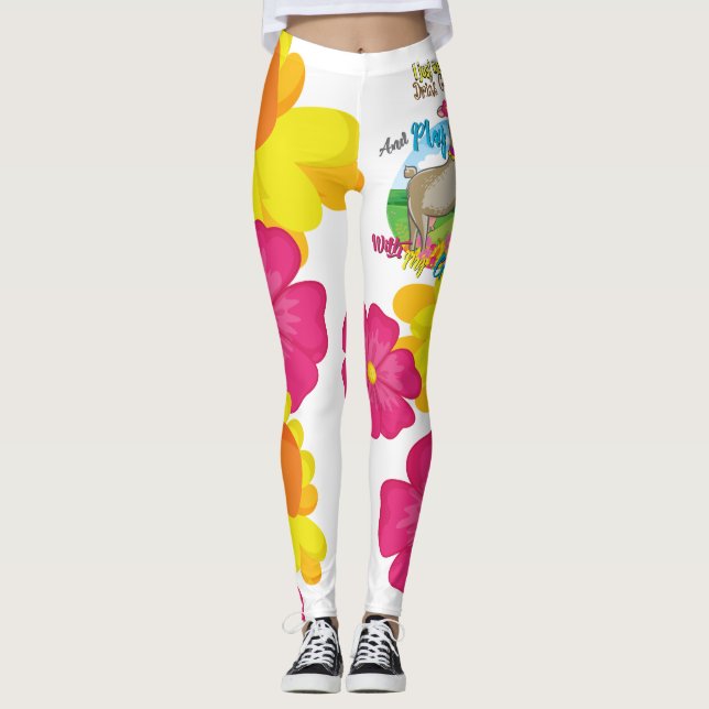 ZIEGE | Woll einfach Kaffee mit Ziegen zu trinken Leggings (Vorderseite)